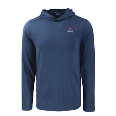 Toronto Blue Jays Cutter & Buck Coastline Epic Comfort Recycled Eco Hoodie Long Sleeve T-Shirt - Navy