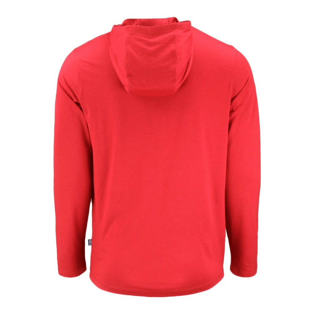 Toronto Blue Jays Cutter & Buck Coastline Epic Comfort Recycled Eco Hoodie Long Sleeve T-Shirt - Red