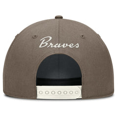 Atlanta Braves Rise Performance Adjustable Hat - Brown | Nike