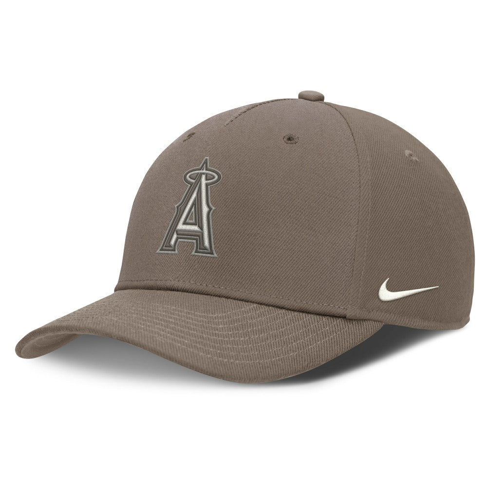 Los Angeles Angels Rise Performance Adjustable Hat - Brown | Nike