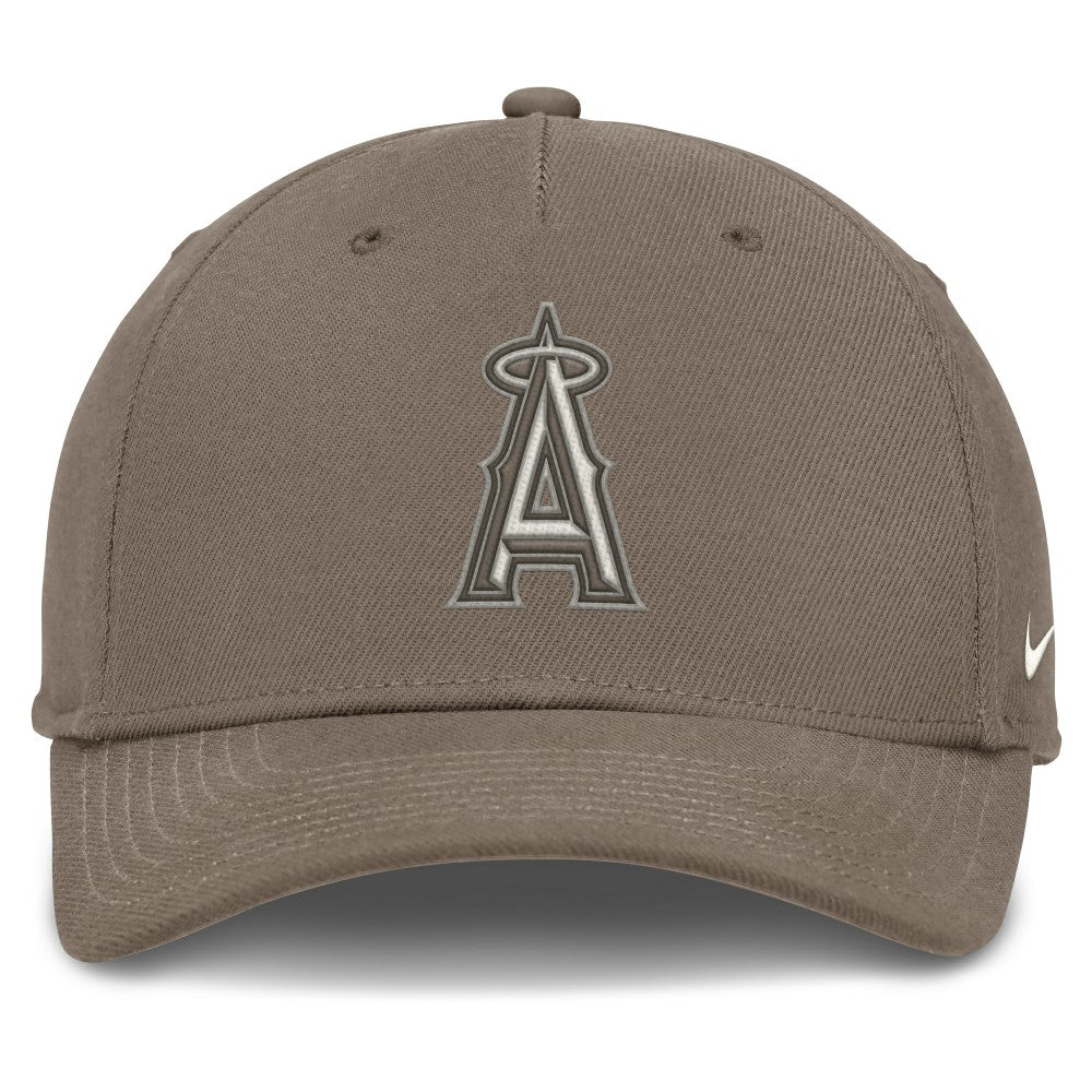 Los Angeles Angels Rise Performance Adjustable Hat - Brown | Nike