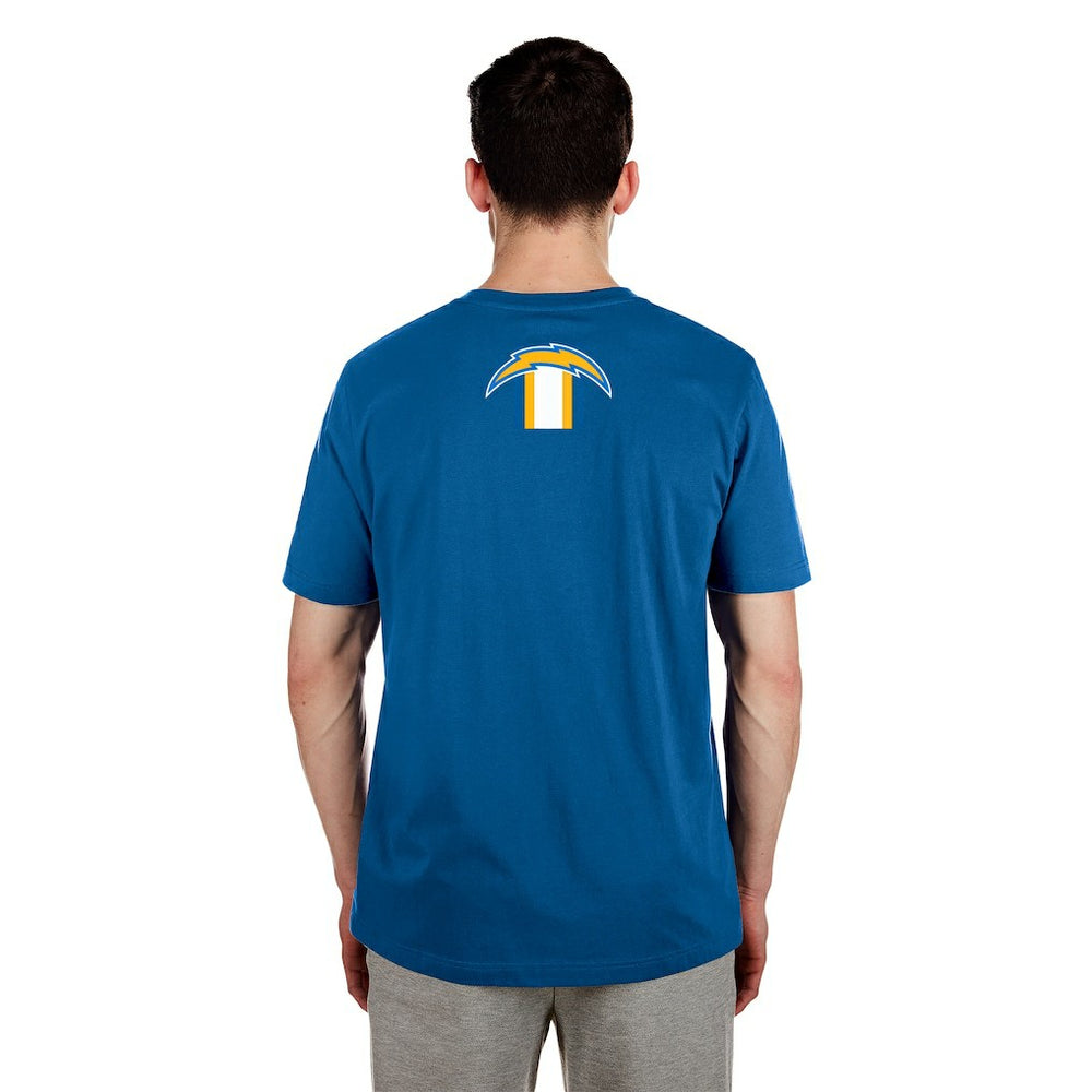 Los Angeles Chargers New Era 3rd Down High Density Print T-Shirt - Blue on sale