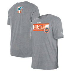 Miami Dolphins New Era 3rd Down High Density Print T-Shirt - Gray outlet
