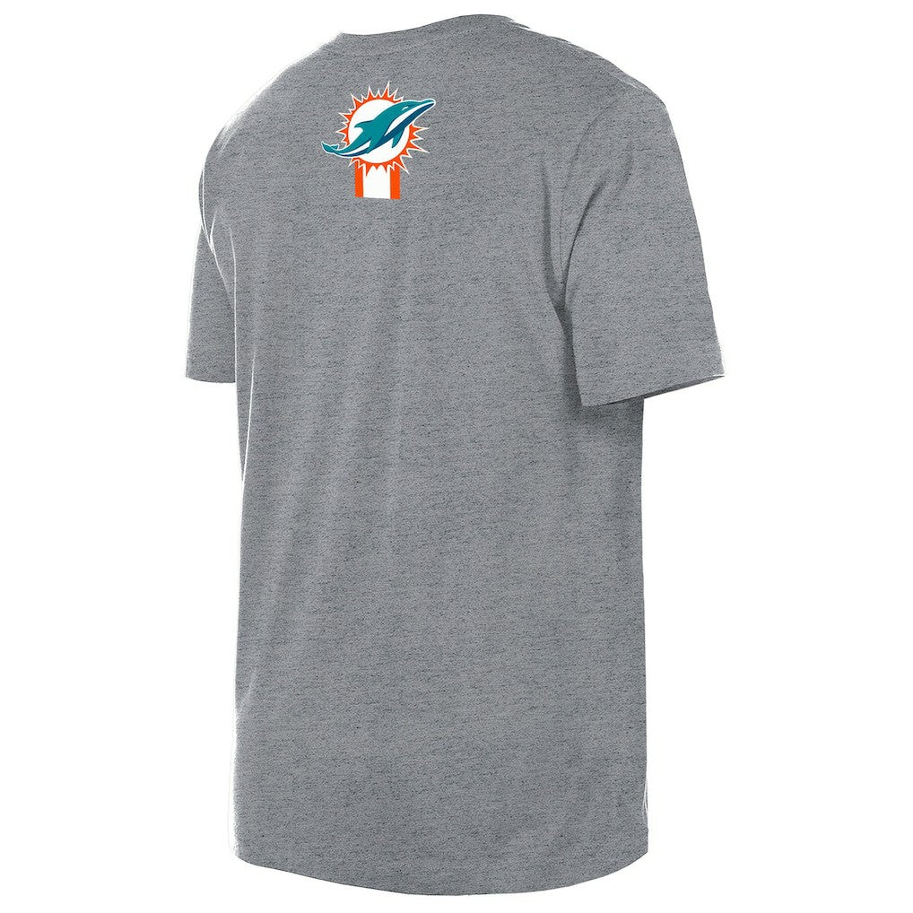 Miami Dolphins New Era 3rd Down High Density Print T-Shirt - Gray outlet
