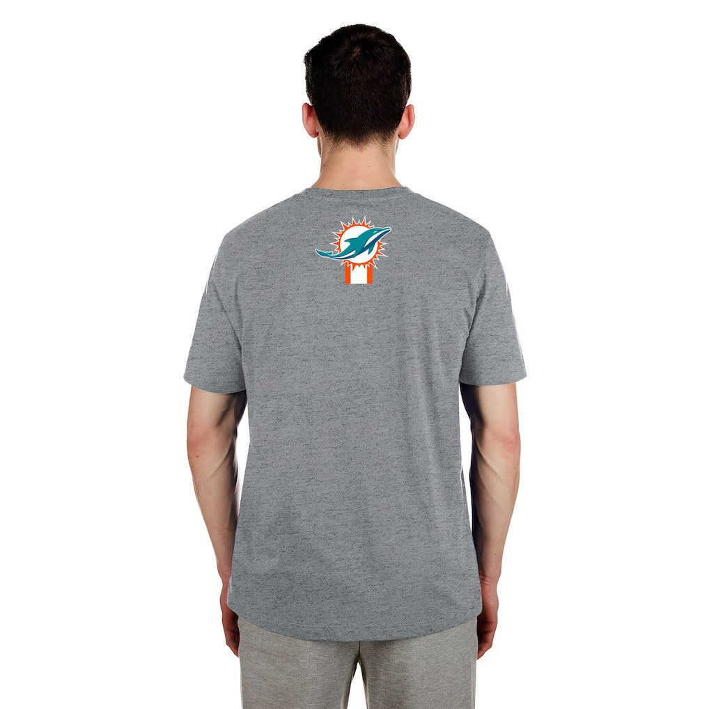 Miami Dolphins New Era 3rd Down High Density Print T-Shirt - Gray outlet