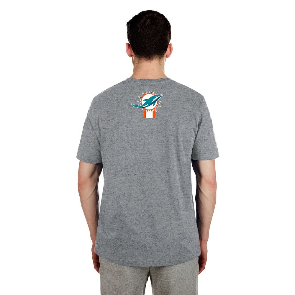 Miami Dolphins New Era 3rd Down High Density Print T-Shirt - Gray outlet