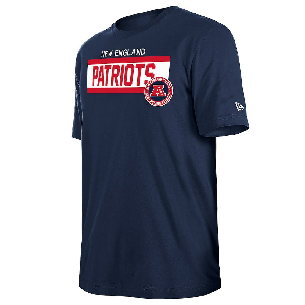 New England Patriots New Era 3rd Down High Density Print T-Shirt - Navy cheap