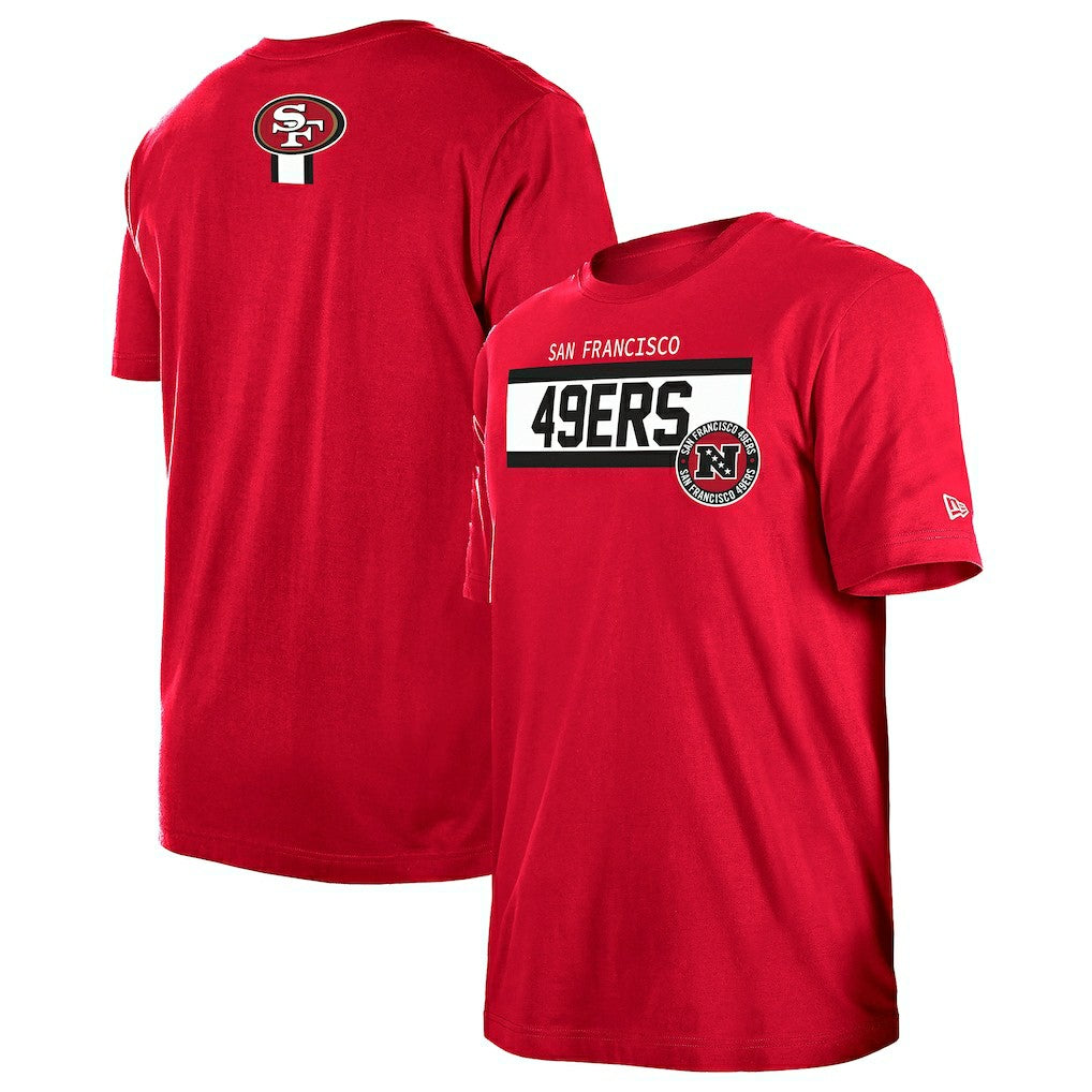 San Francisco 49ers New Era 3rd Down High Density Print T-Shirt - Scarlet for sale