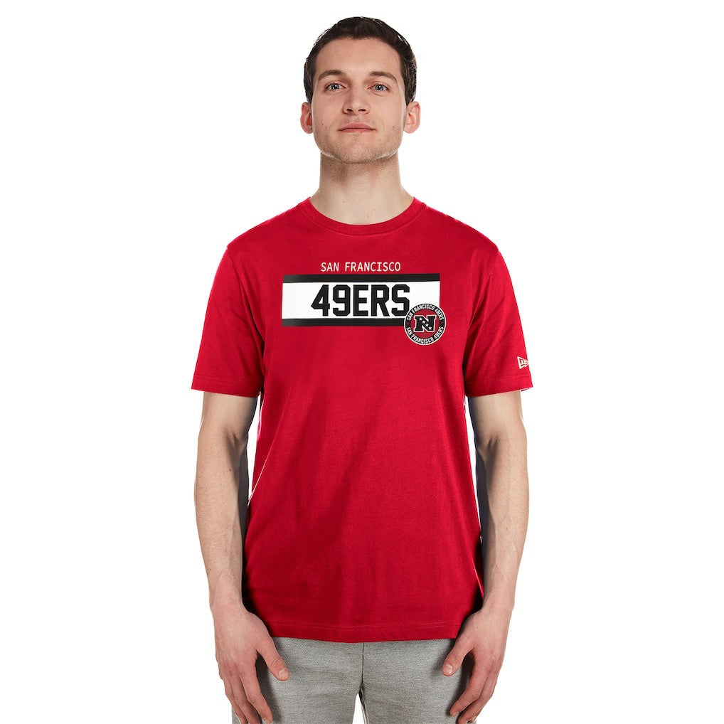 San Francisco 49ers New Era 3rd Down High Density Print T-Shirt - Scarlet for sale