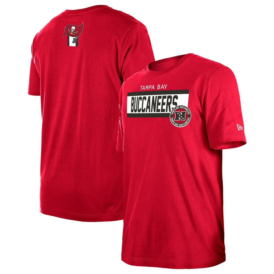Tampa Bay Buccaneers New Era 3rd Down High Density Print T-Shirt - Red discount