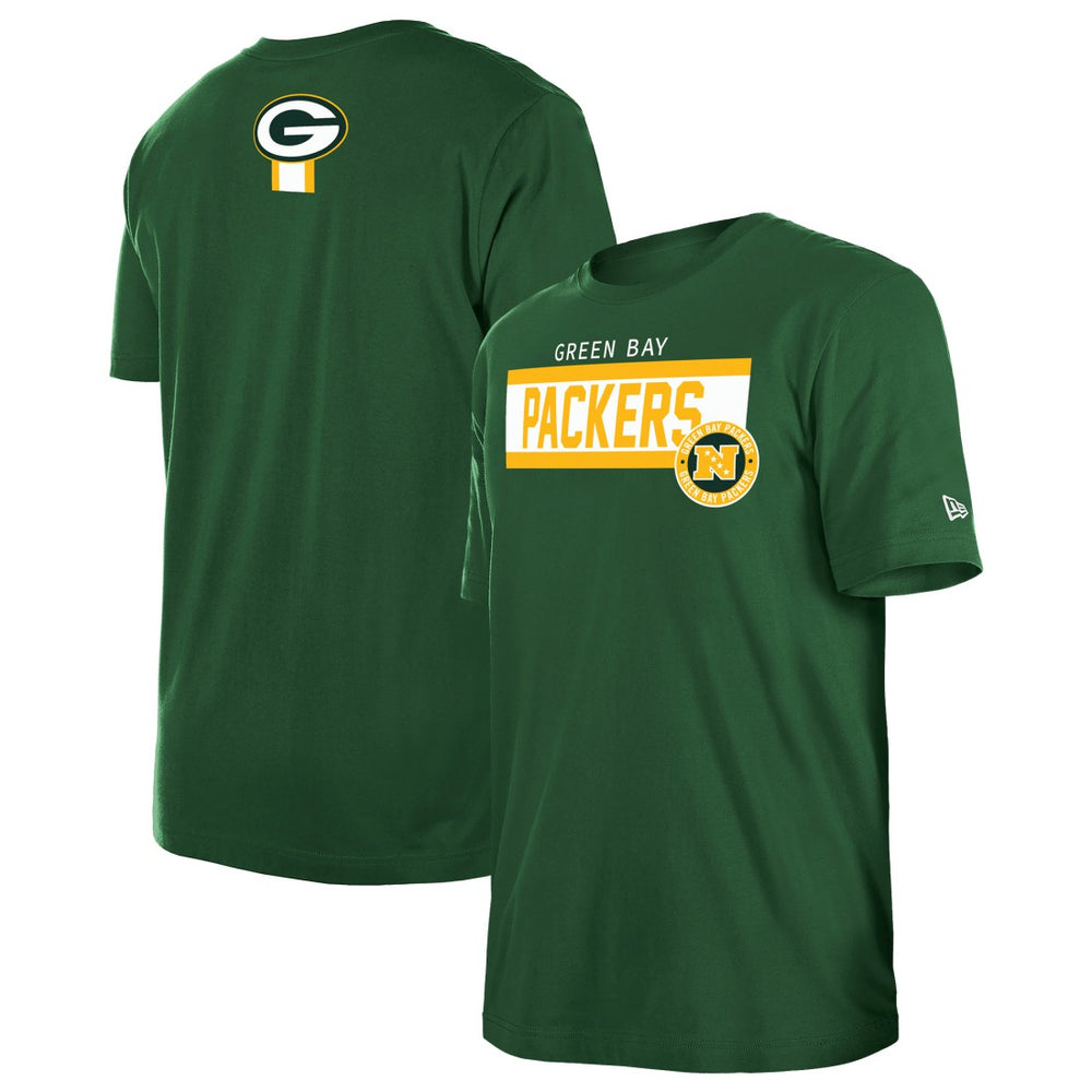 Green Bay Packers New Era 3rd Down High Density Print T-Shirt - Green cheap