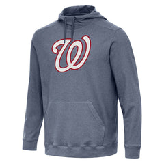 Washington Nationals Antigua Cloud Pullover Hoodie - Heather Navy