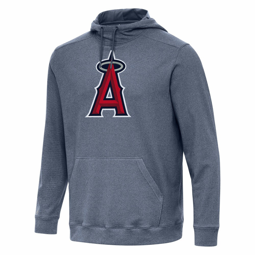 Los Angeles Angels Antigua Cloud Pullover Hoodie - Heather Navy