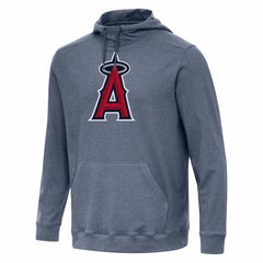 Los Angeles Angels Antigua Cloud Pullover Hoodie - Heather Navy