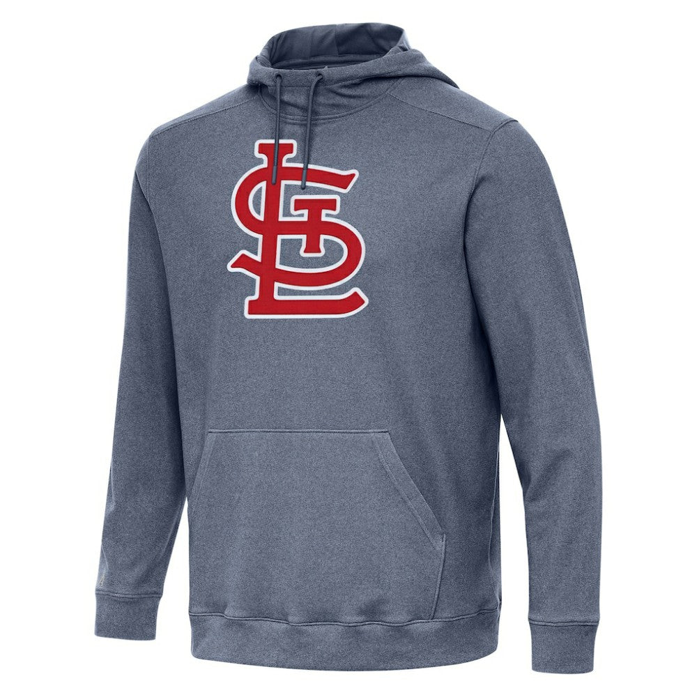 St. Louis Cardinals Antigua Cloud Pullover Hoodie - Heather Navy