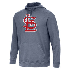 St. Louis Cardinals Antigua Cloud Pullover Hoodie - Heather Navy