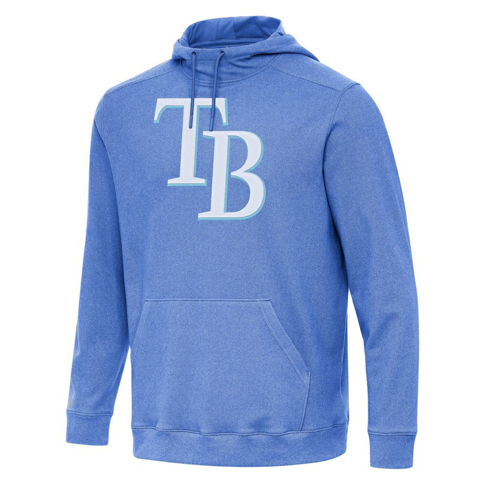 Tampa Bay Rays Antigua Cloud Pullover Hoodie - Heather Royal
