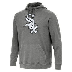 Chicago White Sox Antigua Cloud Pullover Hoodie - Heather Black