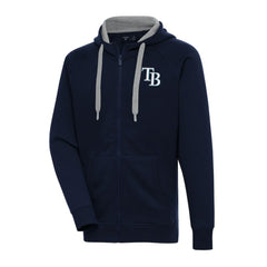 Tampa Bay Rays Antigua Big & Tall Victory Full-Zip Hoodie Jacket - Navy