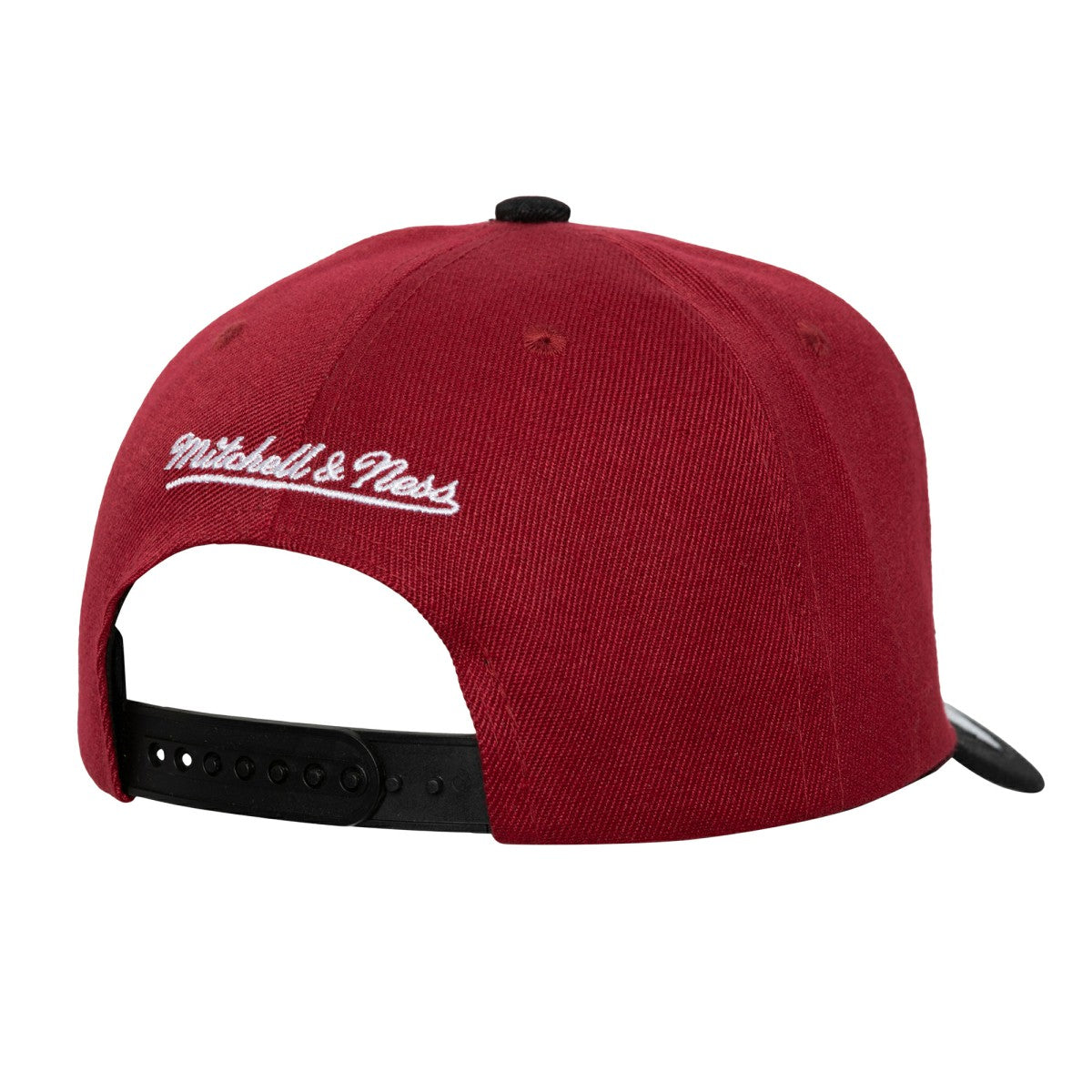 Miami Heat Underarch Two-Tone Pro Crown Snapback Hat - Red/Black | Mitchell & Ness cheap