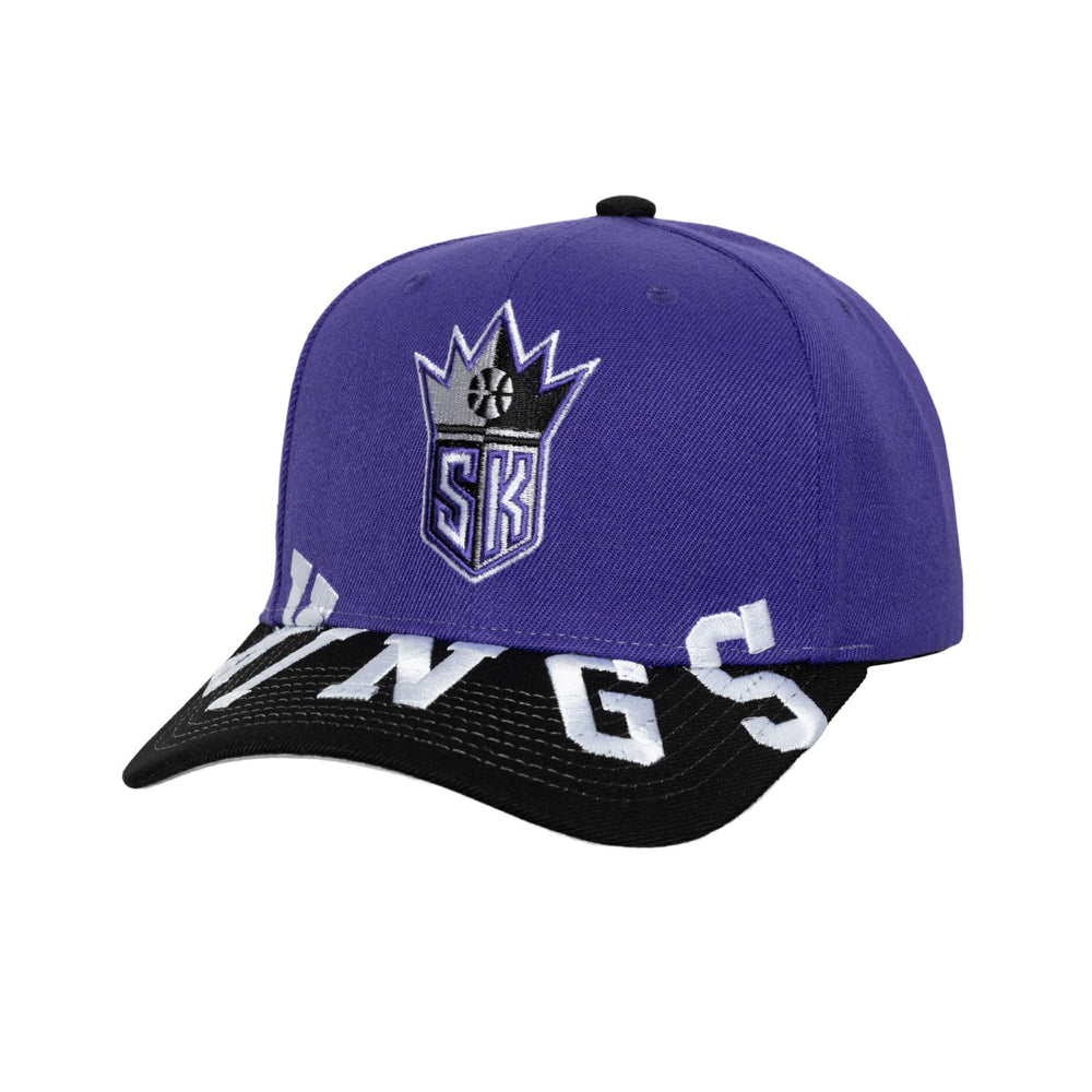 Sacramento Kings Underarch Two-Tone Pro Crown Snapback Hat - Purple/Black | Mitchell & Ness online