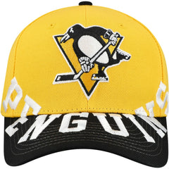 Pittsburgh Penguins Mitchell & Ness Underarch Two-Tone Pro Crown Snapback Hat Gold/Black