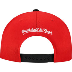 Chicago Blackhawks Mitchell & Ness Underarch Two-Tone Pro Crown Snapback Hat Red/Black