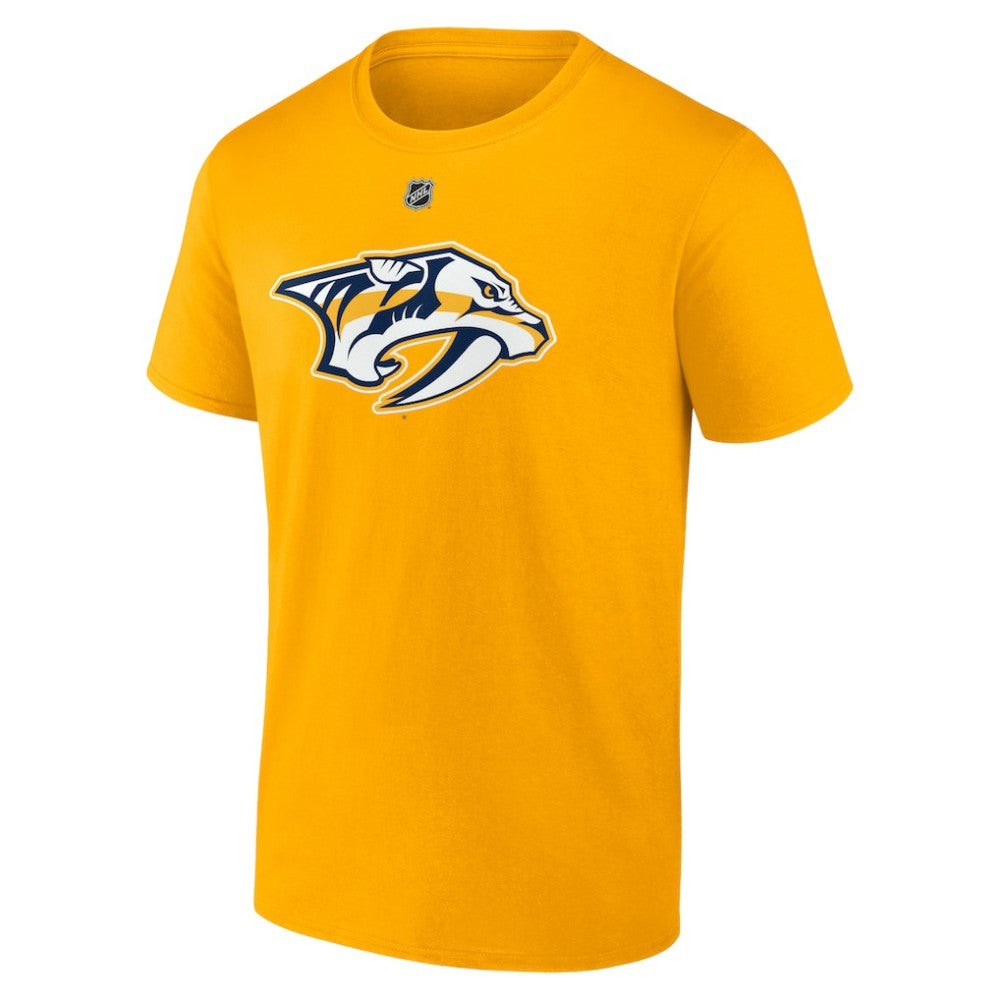 Steven Stamkos Nashville Predators Fanatics Authentic Stack Name & Number T-Shirt Gold
