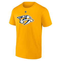Steven Stamkos Nashville Predators Fanatics Authentic Stack Name & Number T-Shirt Gold