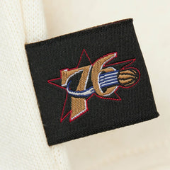 Philadelphia 76ers Women's Hardwood Classics Pullover Sweatshirt - Cream | Mitchell & Ness online