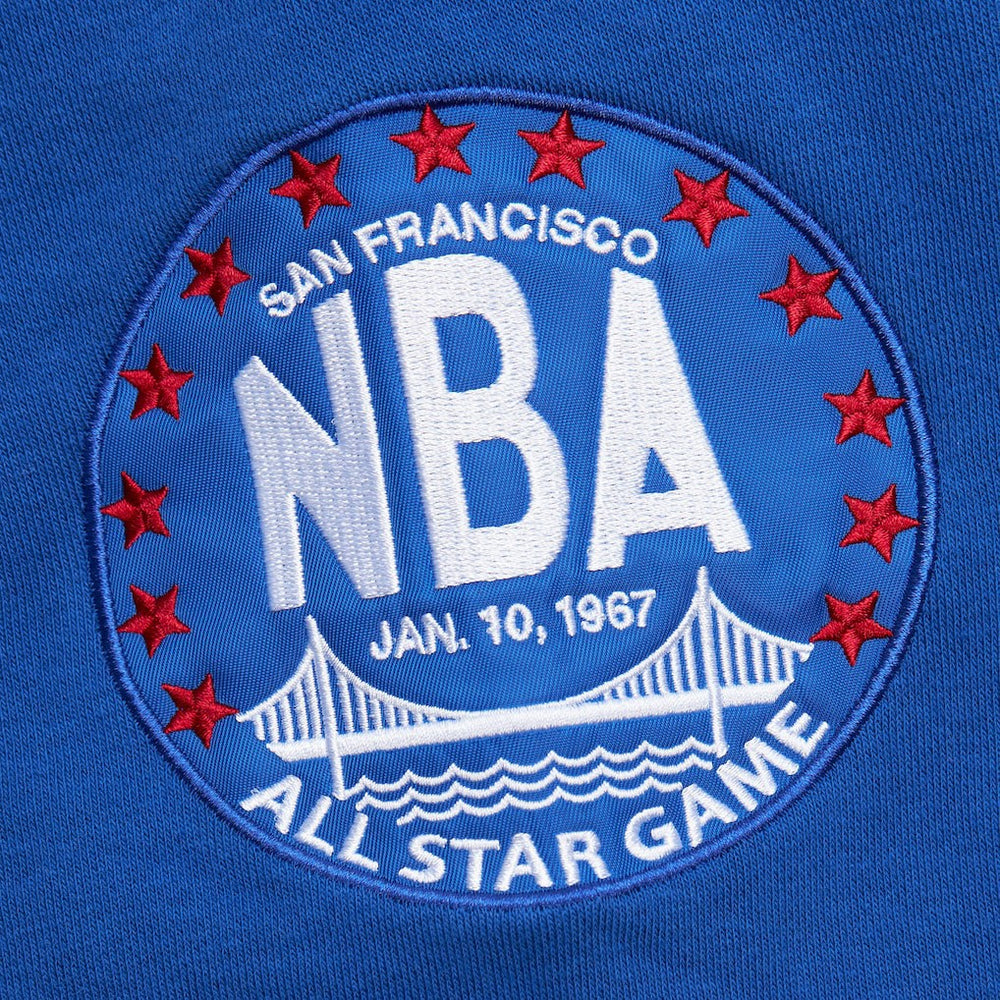 Golden State Warriors Hardwood Classics All Over 4.0 Pullover Sweatshirt sale - Heather Gray | Mitchell & Ness sale