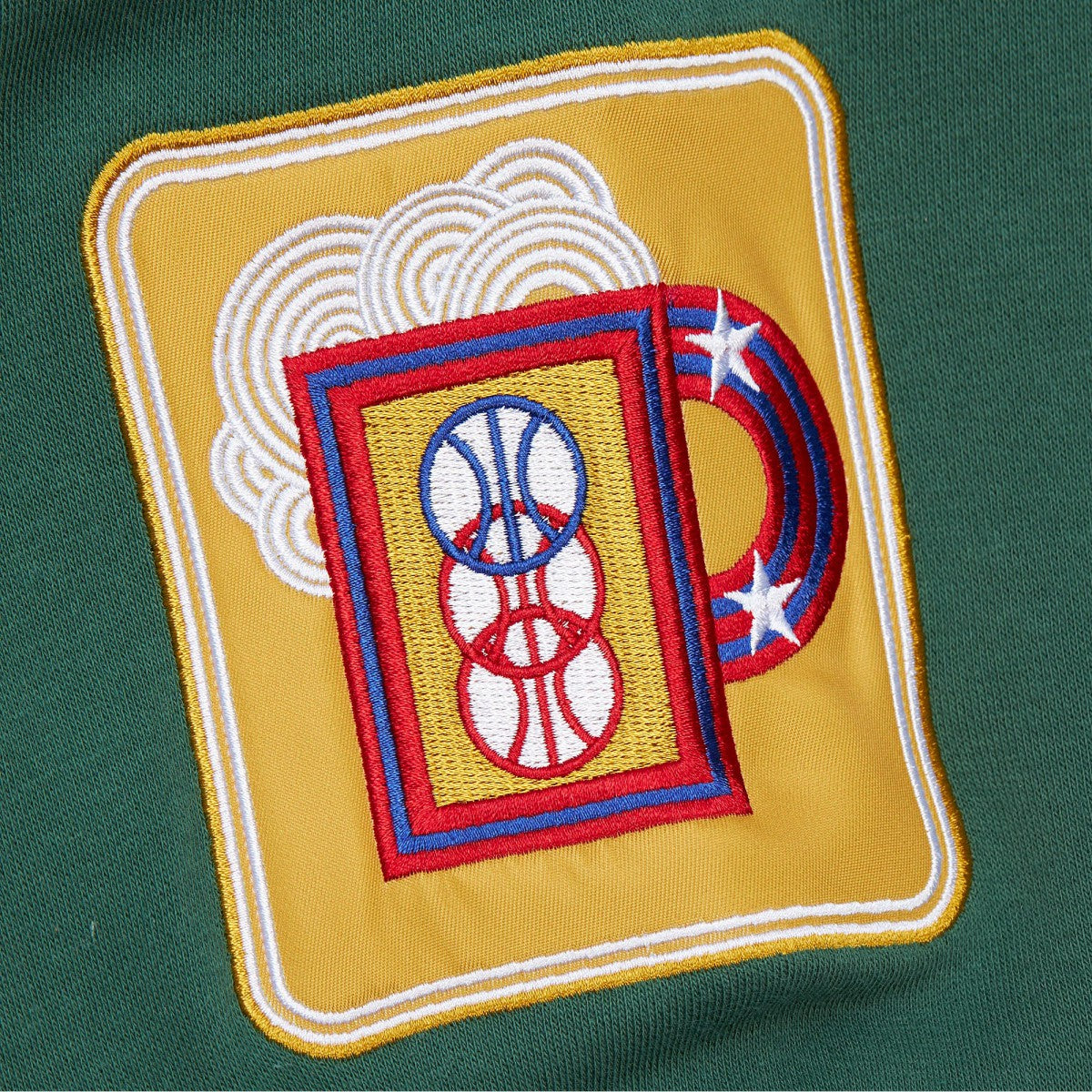 Milwaukee Bucks Hardwood Classics All Over 4.0 Pullover Sweatshirt - Heather Gray | Mitchell & Ness cheap