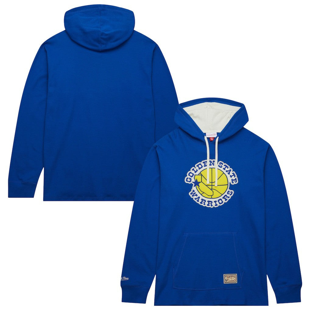 Golden State Warriors Hardwood Classics Lightweight Thermal Pullover Hoodie sale - Royal | Mitchell & Ness outlet