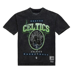 Boston Celtics Unisex Hardwood Classics Vintage Voltage Premium Heavyweight T-Shirt - Black | Mitchell & Ness sale