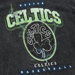 Boston Celtics Unisex Hardwood Classics Vintage Voltage Premium Heavyweight T-Shirt - Black | Mitchell & Ness sale