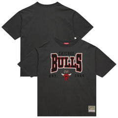 Chicago Bulls Women's Hardwood Classics Oversized Boyfriend T-Shirt sale - Charcoal | Mitchell & Ness cheap