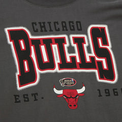 Chicago Bulls Women's Hardwood Classics Oversized Boyfriend T-Shirt sale - Charcoal | Mitchell & Ness cheap