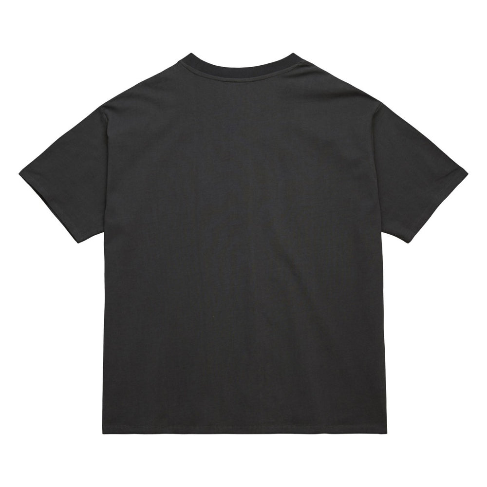 Los Angeles Lakers Women's Hardwood Classics Oversized Boyfriend T-Shirt - Charcoal | Mitchell & Ness cheap
