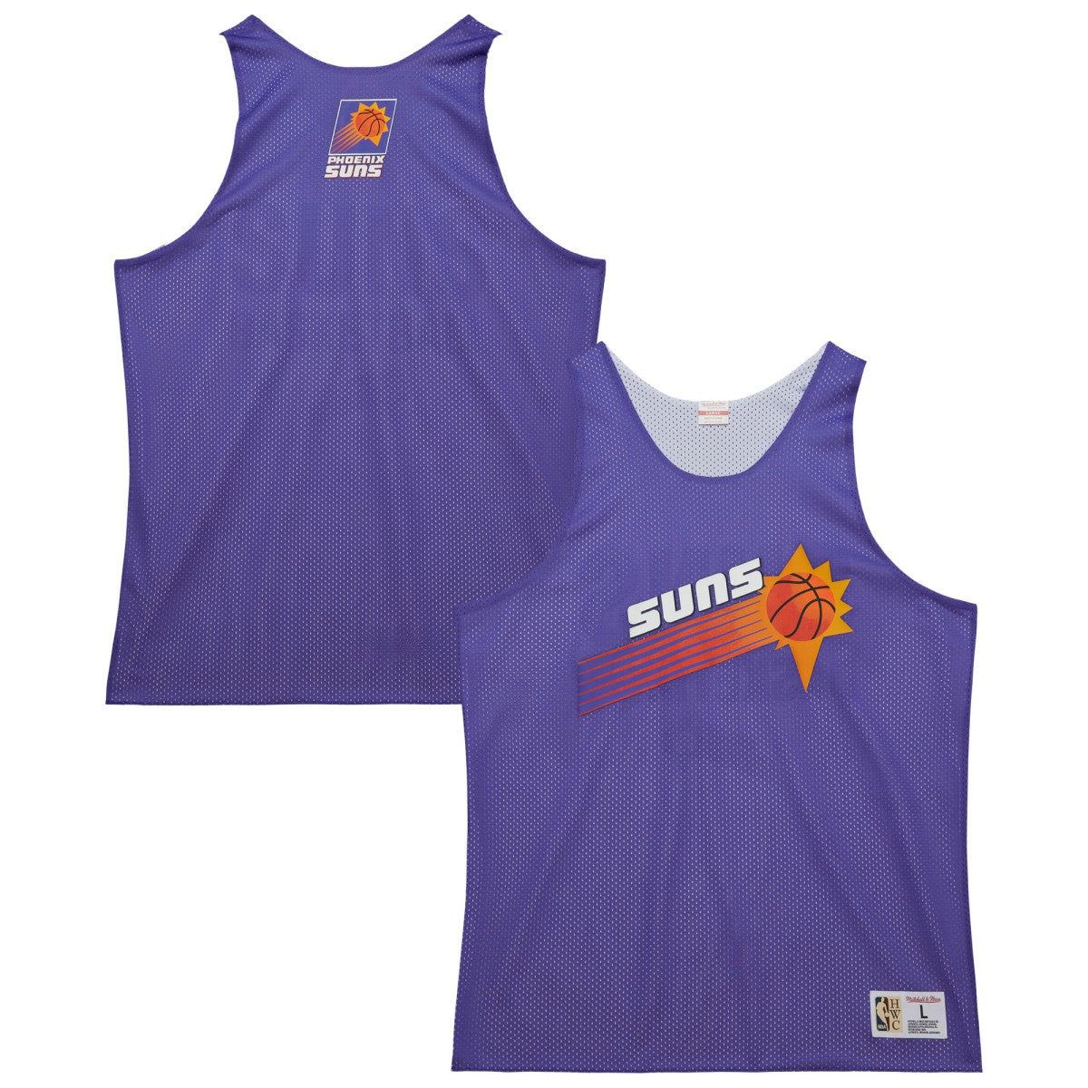 Phoenix Suns Hardwood Classics Reversible Mesh Practice Jersey - Purple/White | Mitchell & Ness shop