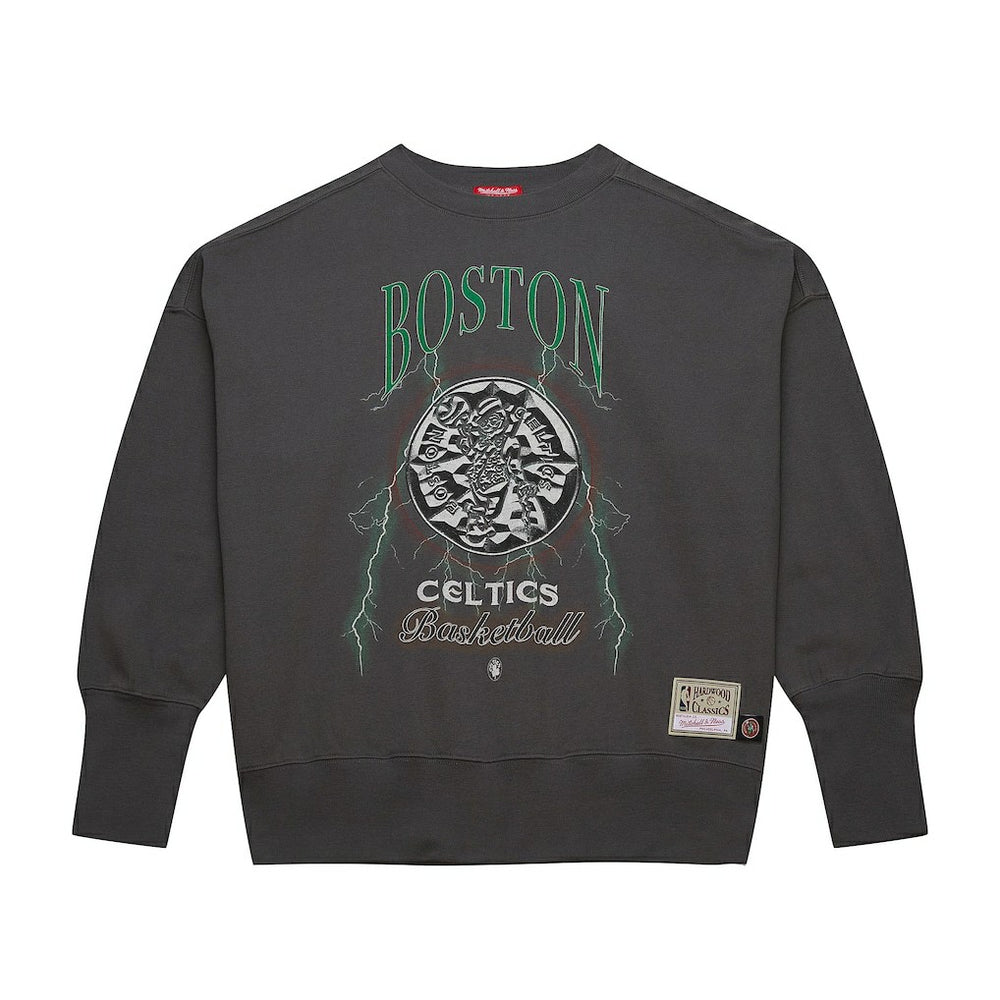 Boston Celtics Women's Hardwood Classics Lightweight Pullover Sweatshirt - Charcoal | Mitchell & Ness discount
