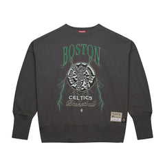 Boston Celtics Women's Hardwood Classics Lightweight Pullover Sweatshirt - Charcoal | Mitchell & Ness discount