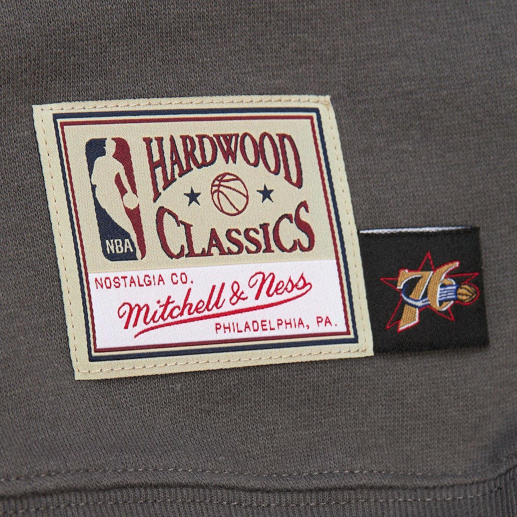 Philadelphia 76ers Women's Hardwood Classics Lightweight Pullover Sweatshirt - Charcoal | Mitchell & Ness online