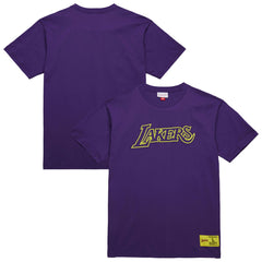 Los Angeles Lakers Hardwood Classics Neon Nights Premium T-Shirt - Purple | Mitchell & Ness shop
