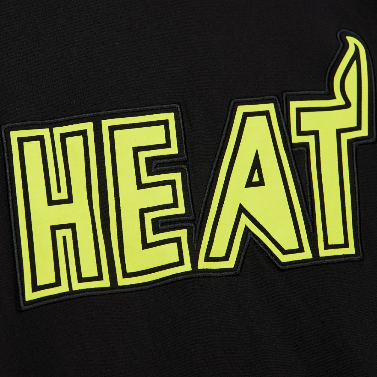 Miami Heat Hardwood Classics Neon Nights Premium T-Shirt - Black | Mitchell & Ness for sale