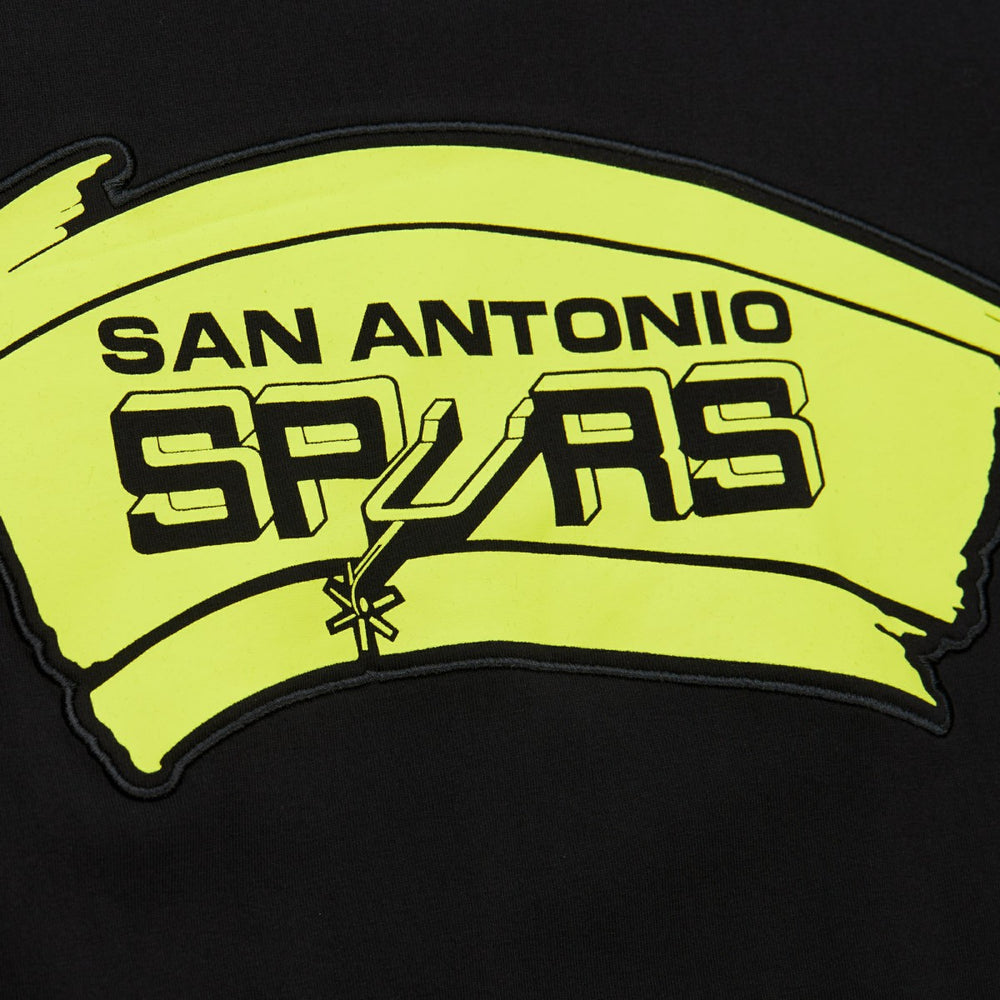 San Antonio Spurs Hardwood Classics Neon Nights Premium T-Shirt - Black | Mitchell & Ness sale
