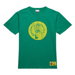 Boston Celtics Hardwood Classics Neon Nights Premium T-Shirt - Kelly Green | Mitchell & Ness on sale