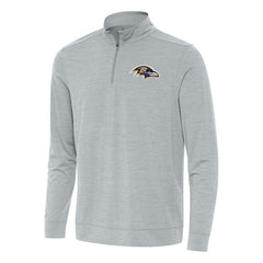 Baltimore Ravens Antigua Bright Quarter-Zip Top - Heather Gray cheap