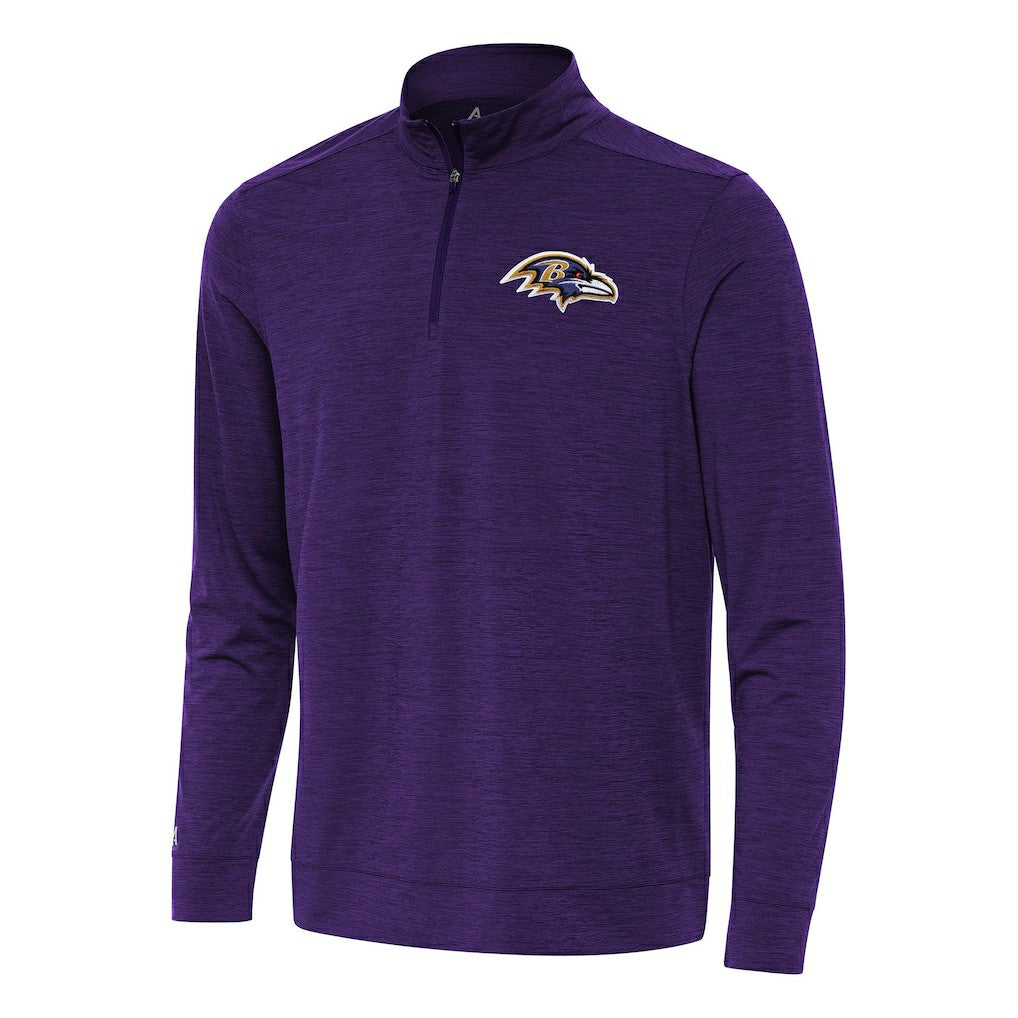 Baltimore Ravens Antigua Bright Quarter-Zip Top - Heather Purple cheap
