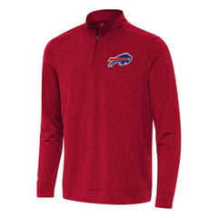 Buffalo Bills Antigua Bright Quarter-Zip Top - Heather Red on sale
