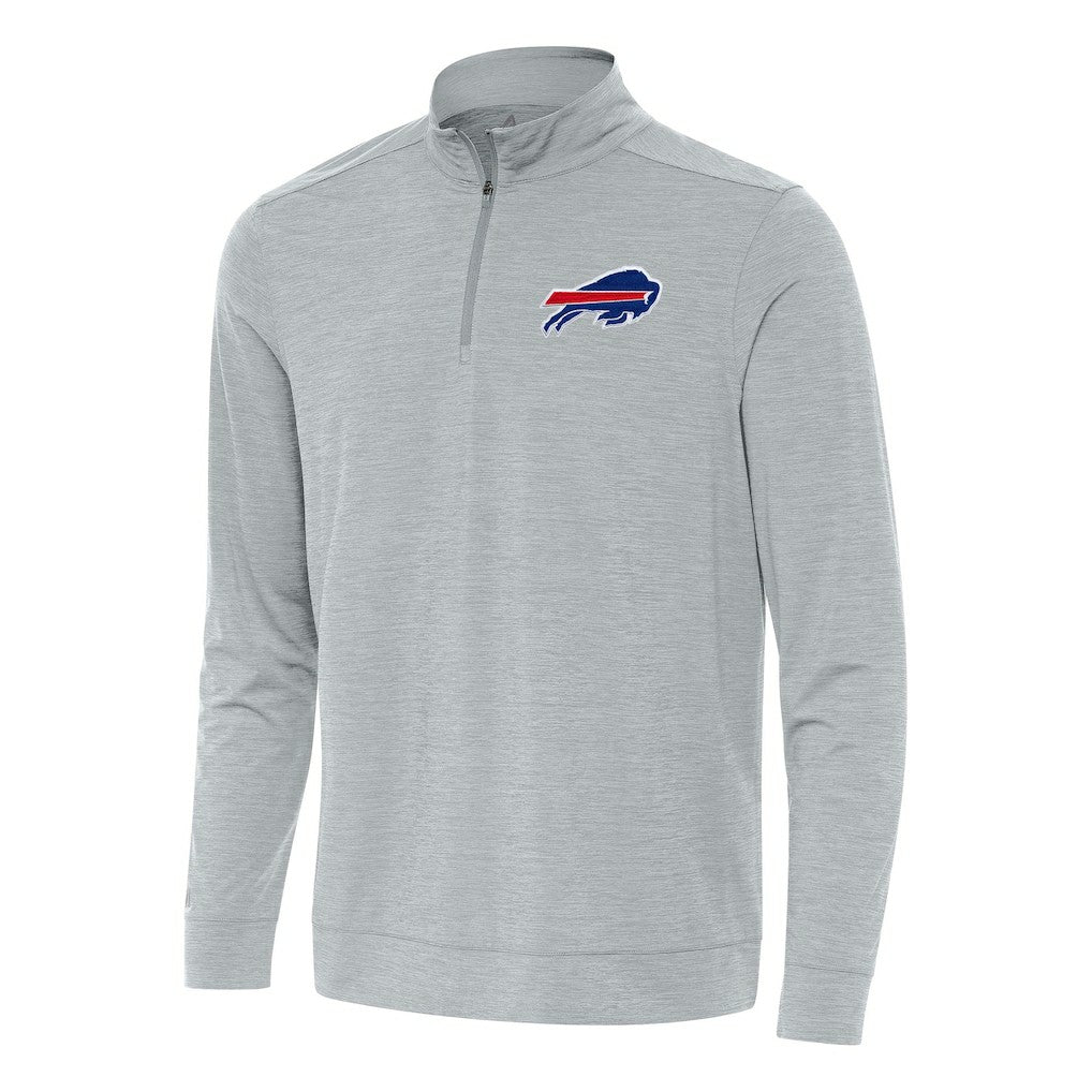Buffalo Bills Antigua Bright Quarter-Zip Top - Heather Gray sale